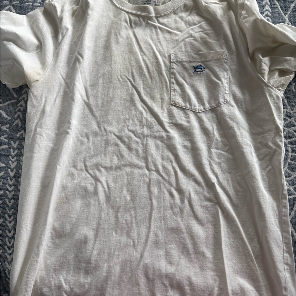 Southern Tide White Short Sleeve Tee